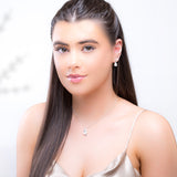 Lily of the Valley Necklace in Silver & Mother of Pearl