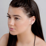 Lizard Stud Earrings in Silver