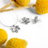 Maple Leaf Necklace in Silver