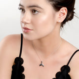 Mermaid Tail Necklace in Silver