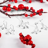Merry Mistletoe Stud Drop Earrings in Silver