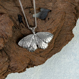 Moth Necklace in Silver