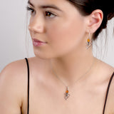 Octopus Necklace in Silver and Amber