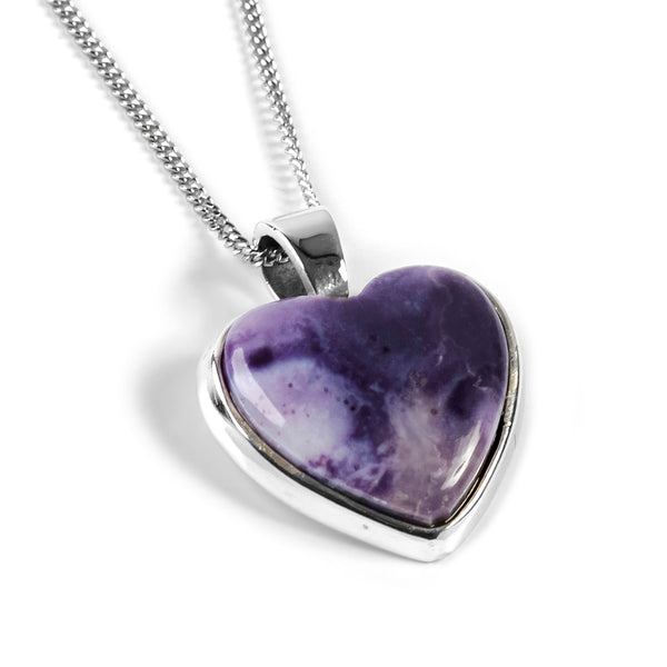 Tiffany Jasper Heart Shape Necklace - Natural Designer Gemstone