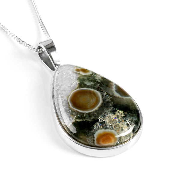 Ocean Jasper Necklace - Natural Designer Gemstone
