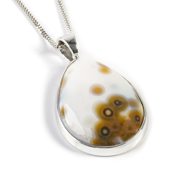 Ocean Jasper/Mother of Pearl Necklace - Lookin for the Goods