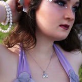 Mermaid Tail Necklace in Silver