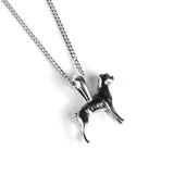 Boxer Dog Necklace in Silver