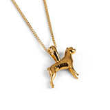 Boxer Dog Necklace in Silver