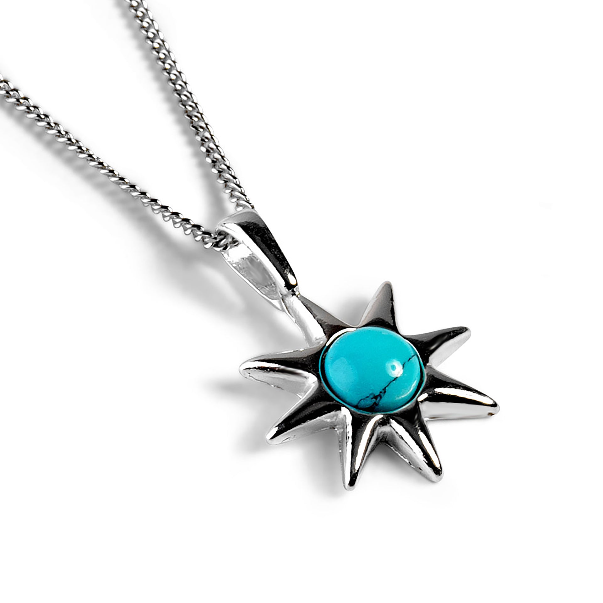 Symbol Hope Sun Necklace Silver