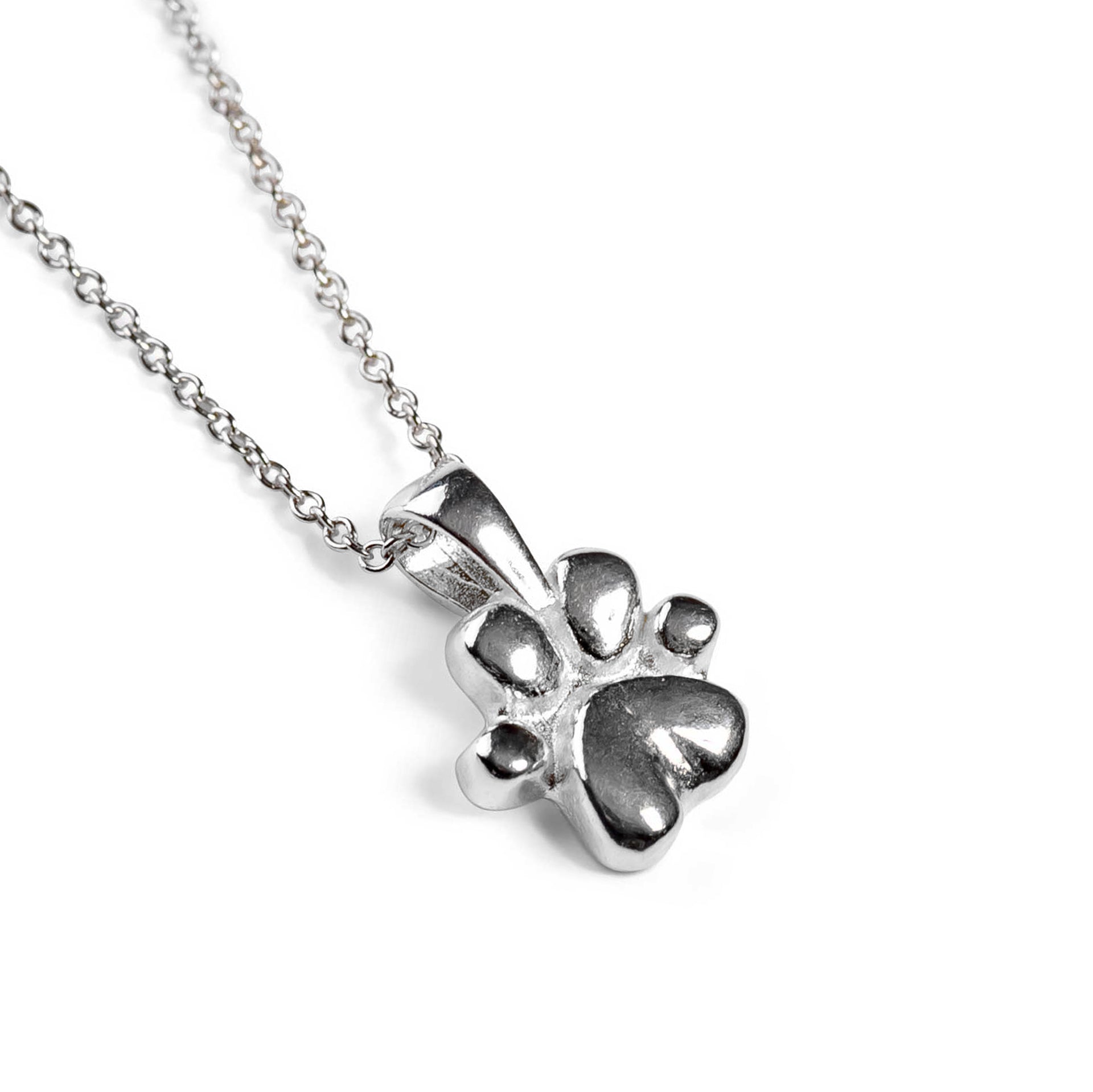 Miniature Paw Print Necklace