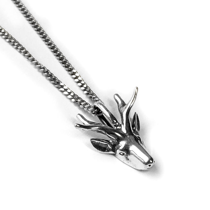 Miniature Stag Head Necklace