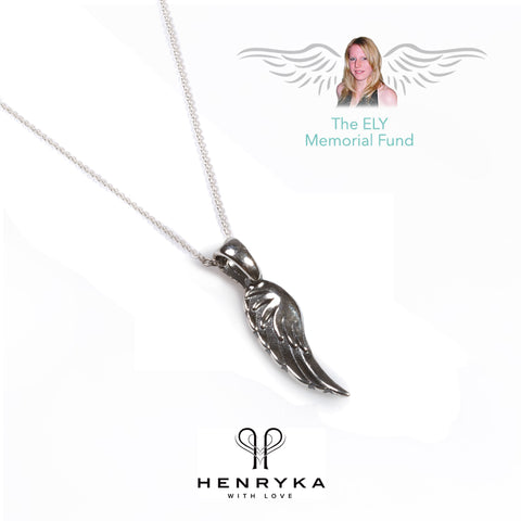Angel Wing Necklace in Silver