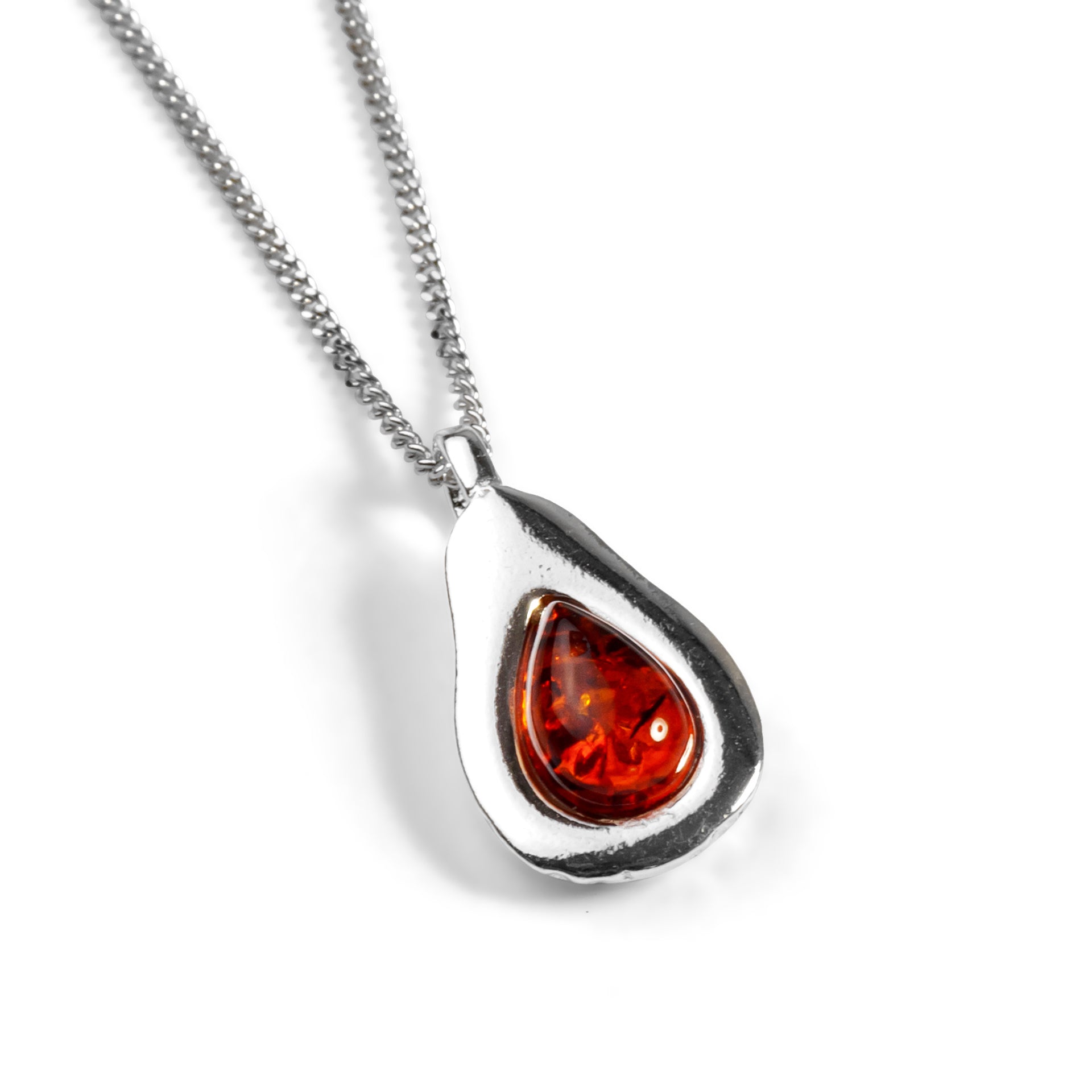 Avocado Necklace Cognac Amber
