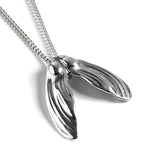 Sycamore Seeds Necklace in Silver with 24ct Gold