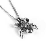 Tarantula Spider Necklace in Silver