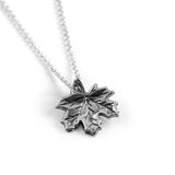 Maple Leaf Necklace in Silver
