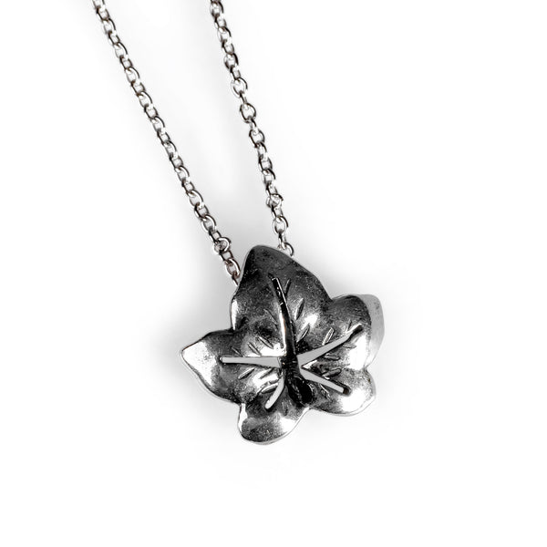 Gold Ivy Leaf Necklace Gold Leaf Jewellery Henryka UK