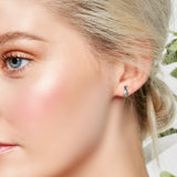 Miniature Pineapple Stud Earrings in Silver