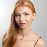 Miniature Pug Dog Necklace in Silver with 24ct Gold