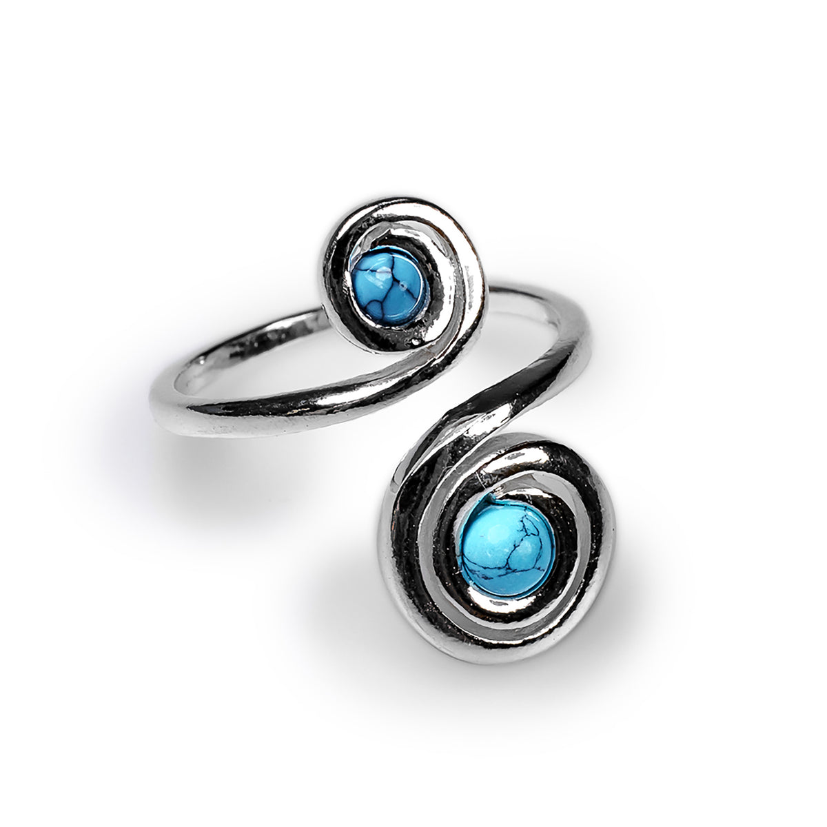 Spiral Design Ring Silver