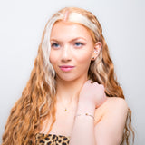 Round Charm Necklace in Silver and Tiger's Eye