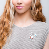 Persistence of Memory Salvador Dali Inspired Art Brooch