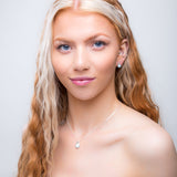 Sealed With A Kiss Necklace in Silver and Larimar