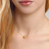 Sea Shell / Seashell Necklace in Silver with 24ct Gold