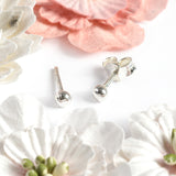 Minimal Stud Earrings in Silver