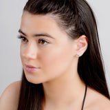 Sweet Snail Stud Earrings in Silver