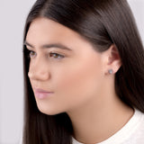 Tarantula Spider Stud Earrings in Silver