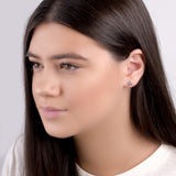 Spider Stud Earrings in Silver