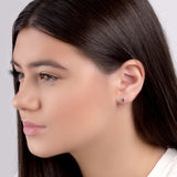 Silver Star Stud Earrings