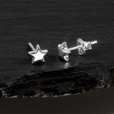 Silver Star Stud Earrings