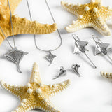 Stingray Hook Earrings in Silver