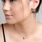 Miniature Manta Ray / Stingray Necklace in Silver
