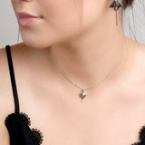 Miniature Manta Ray / Stingray Necklace in Silver