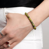 Stretch Bead Bracelet in Jade