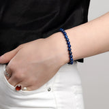 Stretch Bead Bracelet in Lapis Lazuli