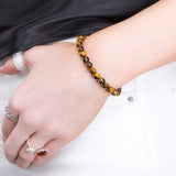 Stretch Bead Bracelet in Tiger's Eye