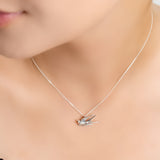 Miniature Swallow Necklace in Silver