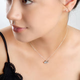 Miniature Swallow Necklace in Silver