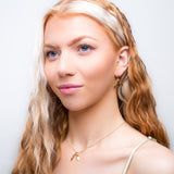 Sycamore Seed Earrings in Silver with 24ct Gold