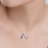 Sycamore Seeds Necklace in Silver