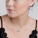 Sycamore Seed Earrings in Silver