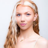 Sycamore Seeds Necklace in Silver with 24ct Gold