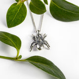 Tarantula Spider Necklace in Silver