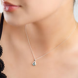Classic Teardrop Necklace in Silver and Labradorite