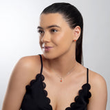 Classic Teardrop Stud Earrings in Silver and Carnelian